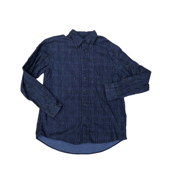CAMBRIDGE CLASSICS Button Down Flannel Shirt Men's MEDIUM Blue Long Sleeve​​​​ - Picture 1 of 4